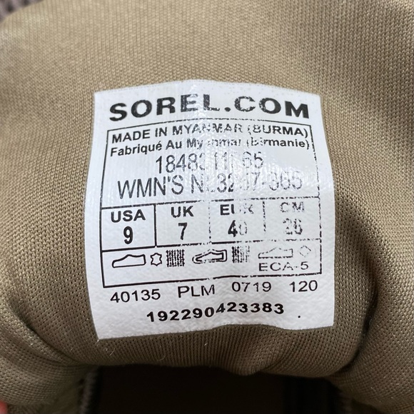 Sorel Out ’N About Plus Waterproof Suede Mesh Upper Trainer Sneakers size 9 - Picture 13 of 14